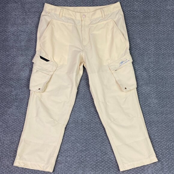 Grundens Pants Men's 36S Yellow Breakwater Cargo Outdoor Fishing Fit 36 x 26 - Picture 1 of 14